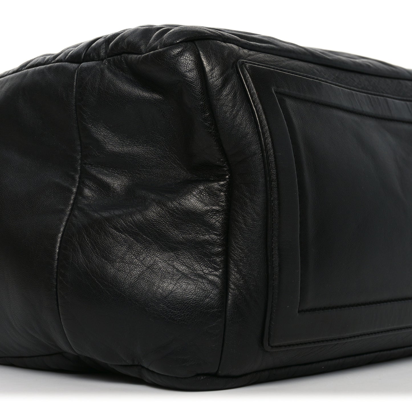Lambskin Quilted Extra Large Coco Cocoon Reversible Tote Black