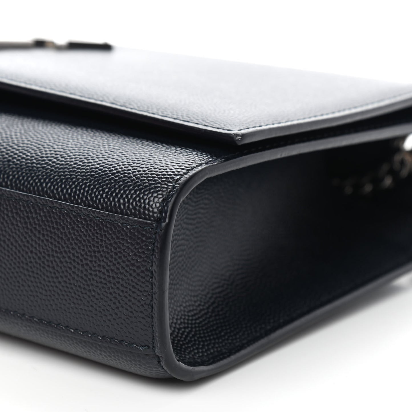 Grain De Poudre Medium Classic Monogram Kate Satchel Black