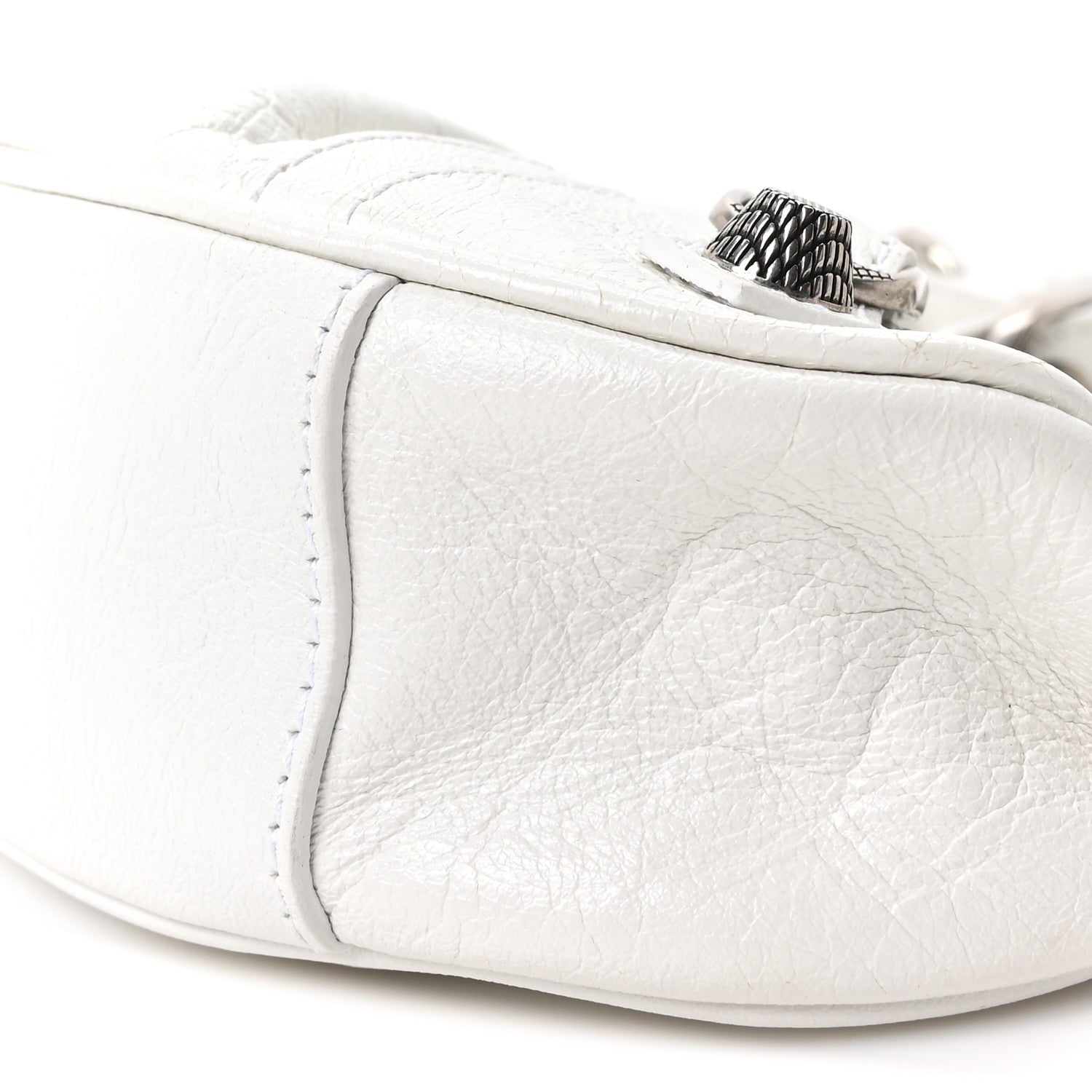 Balenciaga Agneau Arena Le Cagole Shoulder Bag XS Optic White 11 of 11