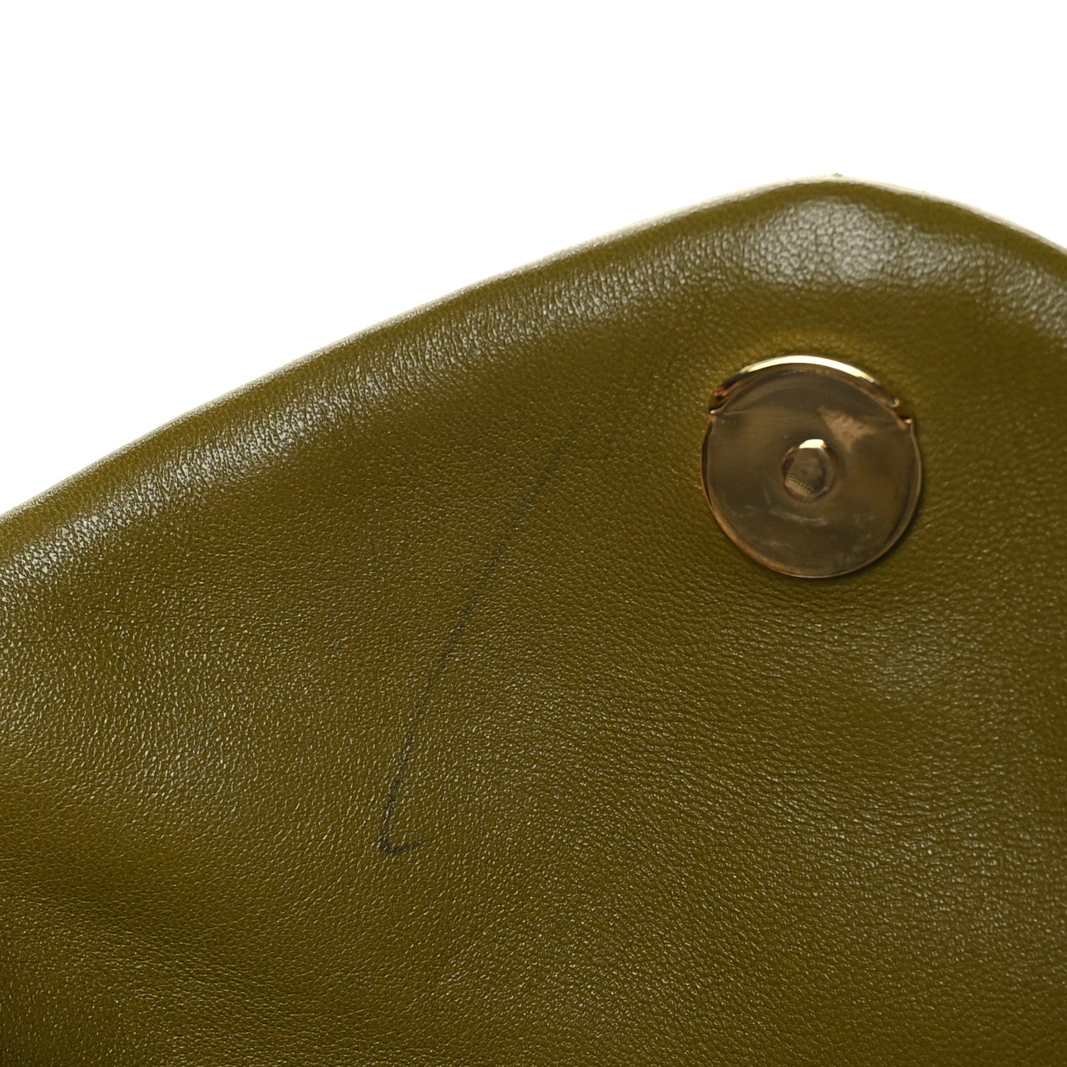 Saint Laurent Lambskin Monogram Loulou Puffer Pouch Clutch Olive 10 of 12