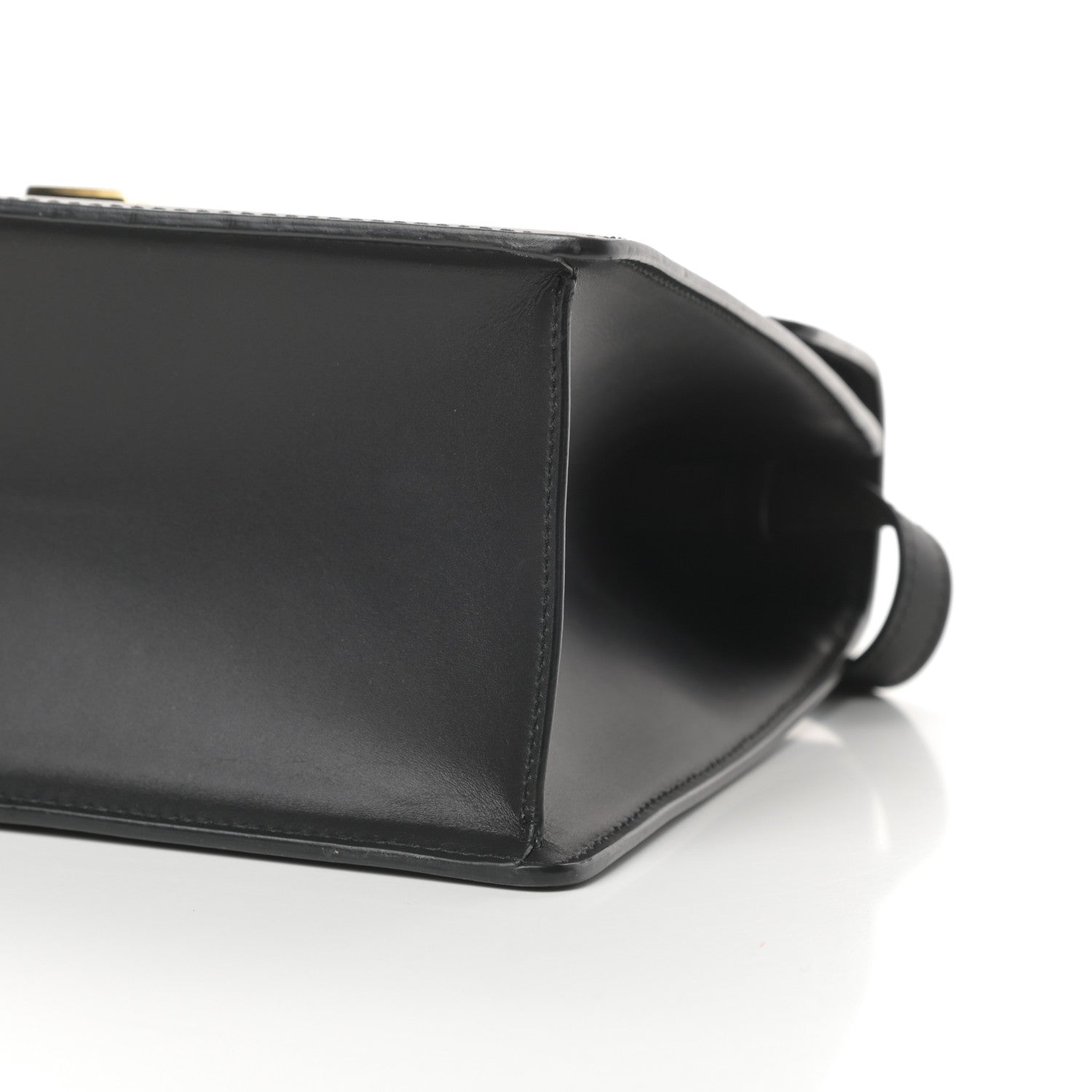 Gucci Calfskin Medium Sylvie Top Handle Bag Black 10 of 15