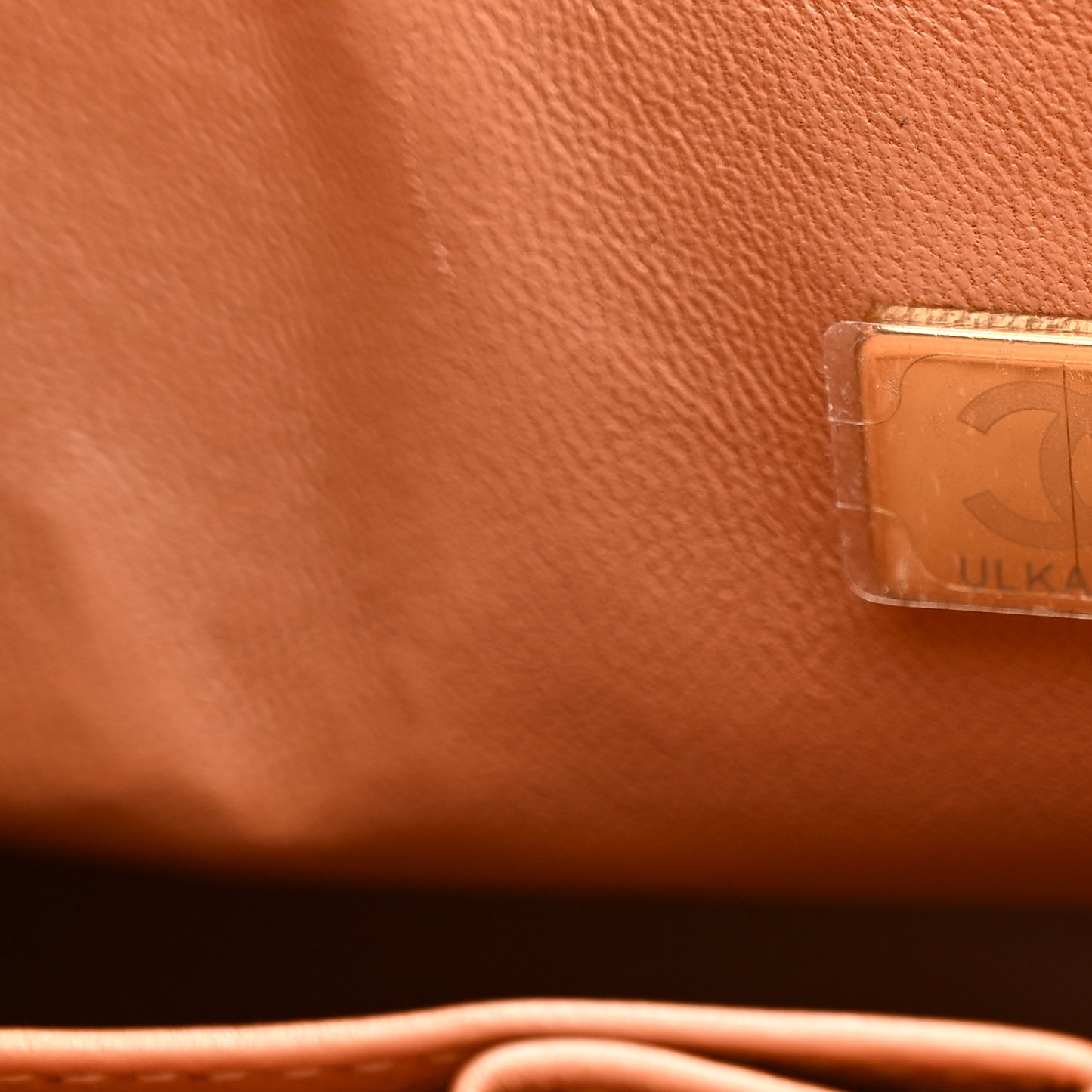 Lambskin Quilted Small Double Flap Brown