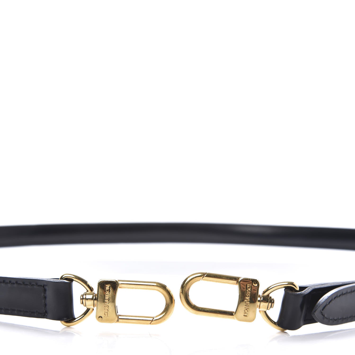 Louis Vuitton Calfskin 16mm Adjustable Shoulder Strap Black 3 of 3