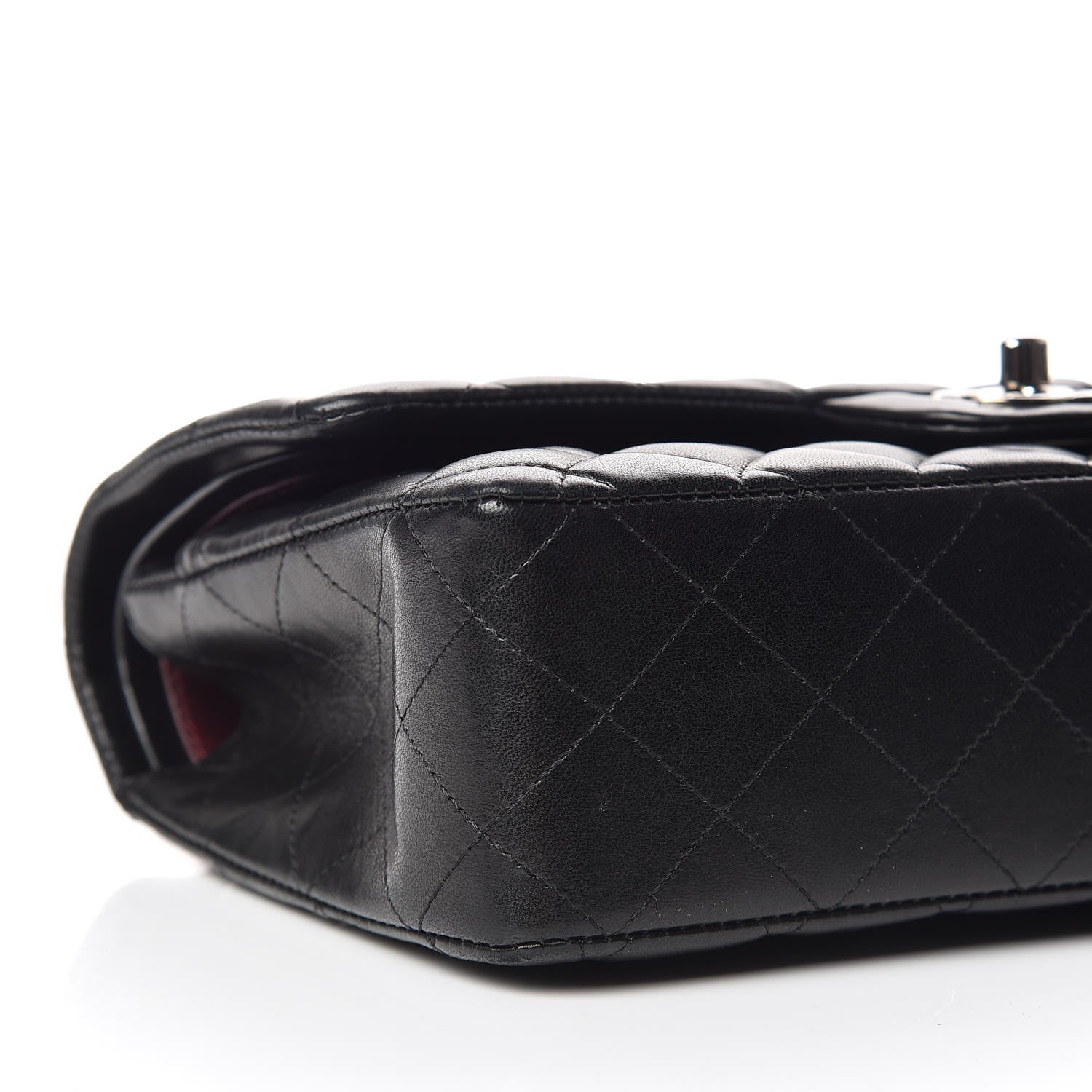 Chanel Lambskin Quilted Medium Double Flap Black 6 of 11
