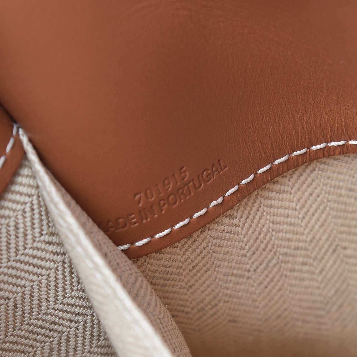 Loewe Canvas Calfskin Cushion Tote Beige 9 of 10