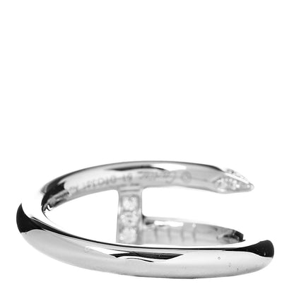 Cartier 18K White Gold Diamond Juste Un Clou Ring 51 5.75 3 of 5