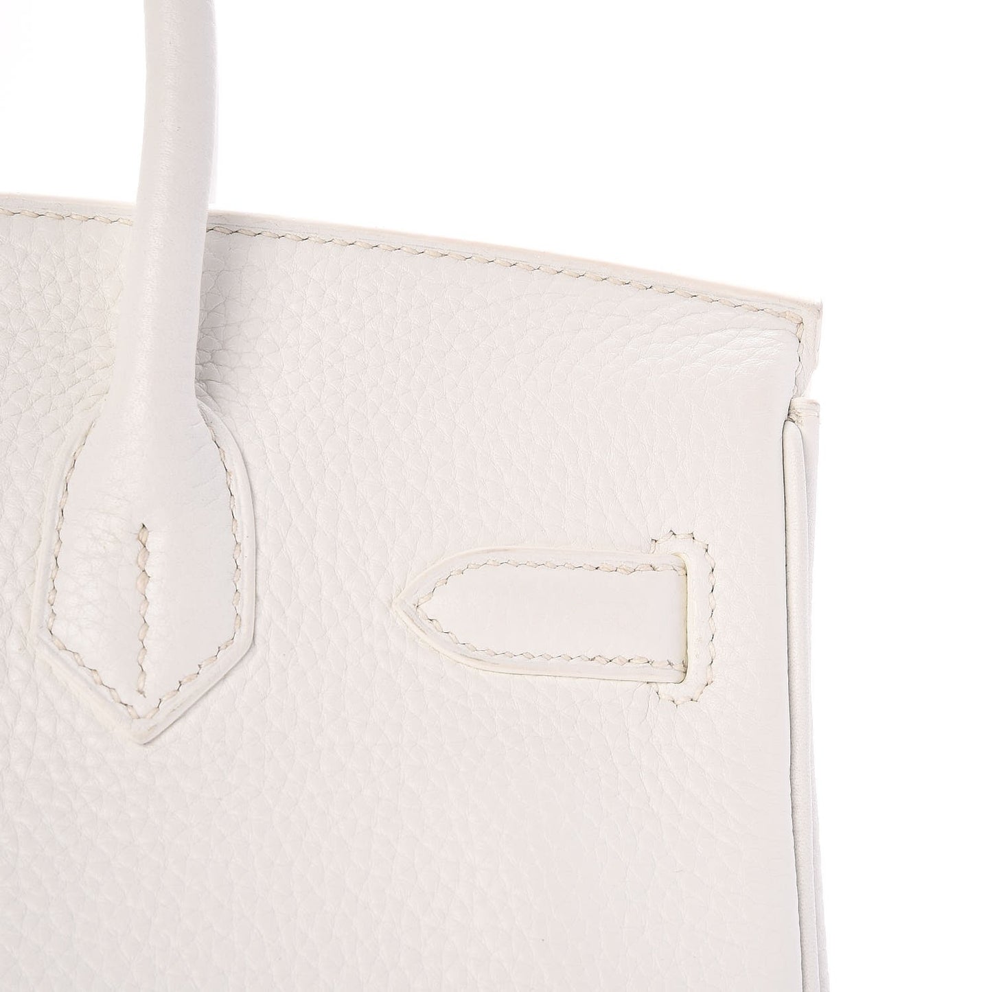 Taurillon Clemence Birkin 30 White