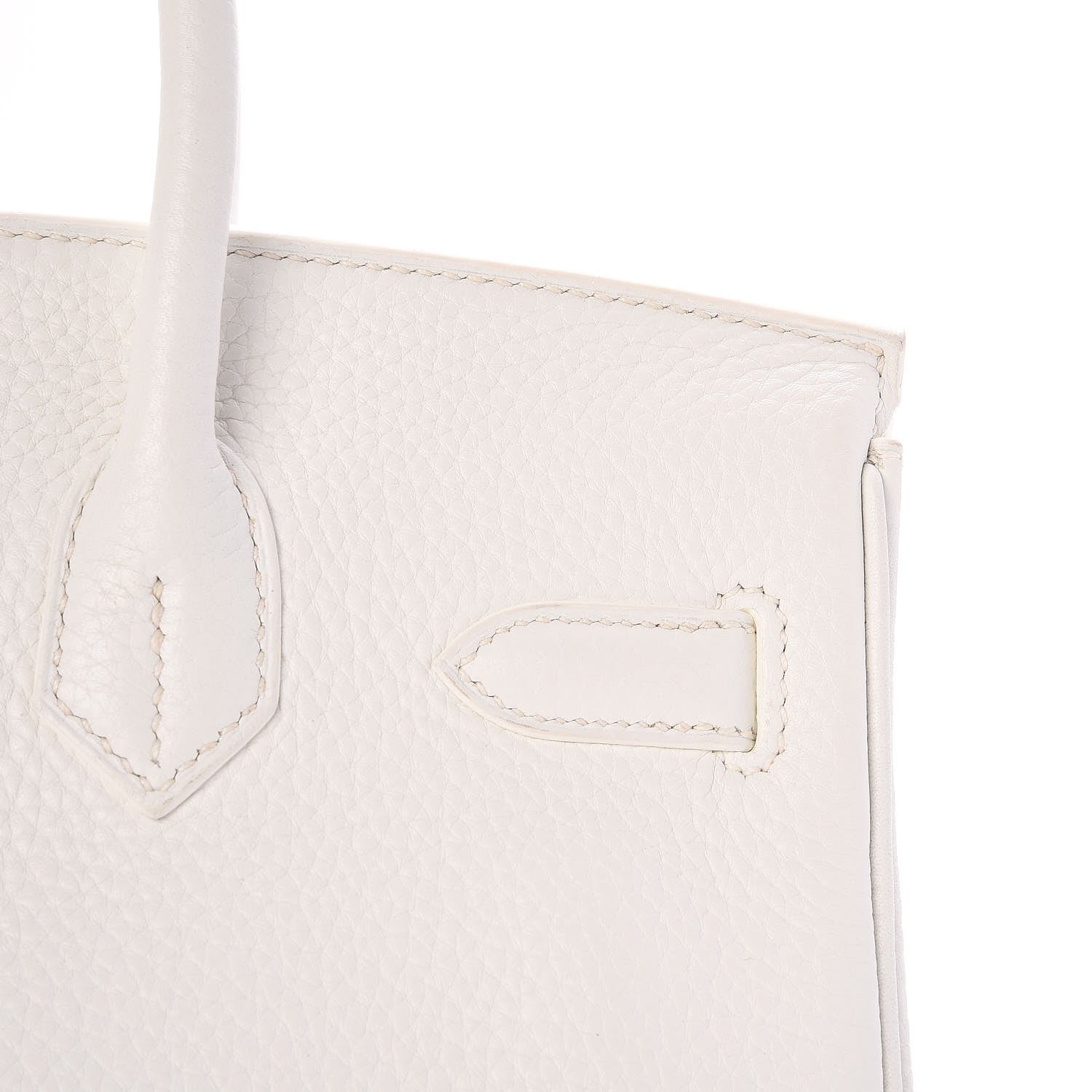 Hermes Taurillon Clemence Birkin 30 White 34 of 36