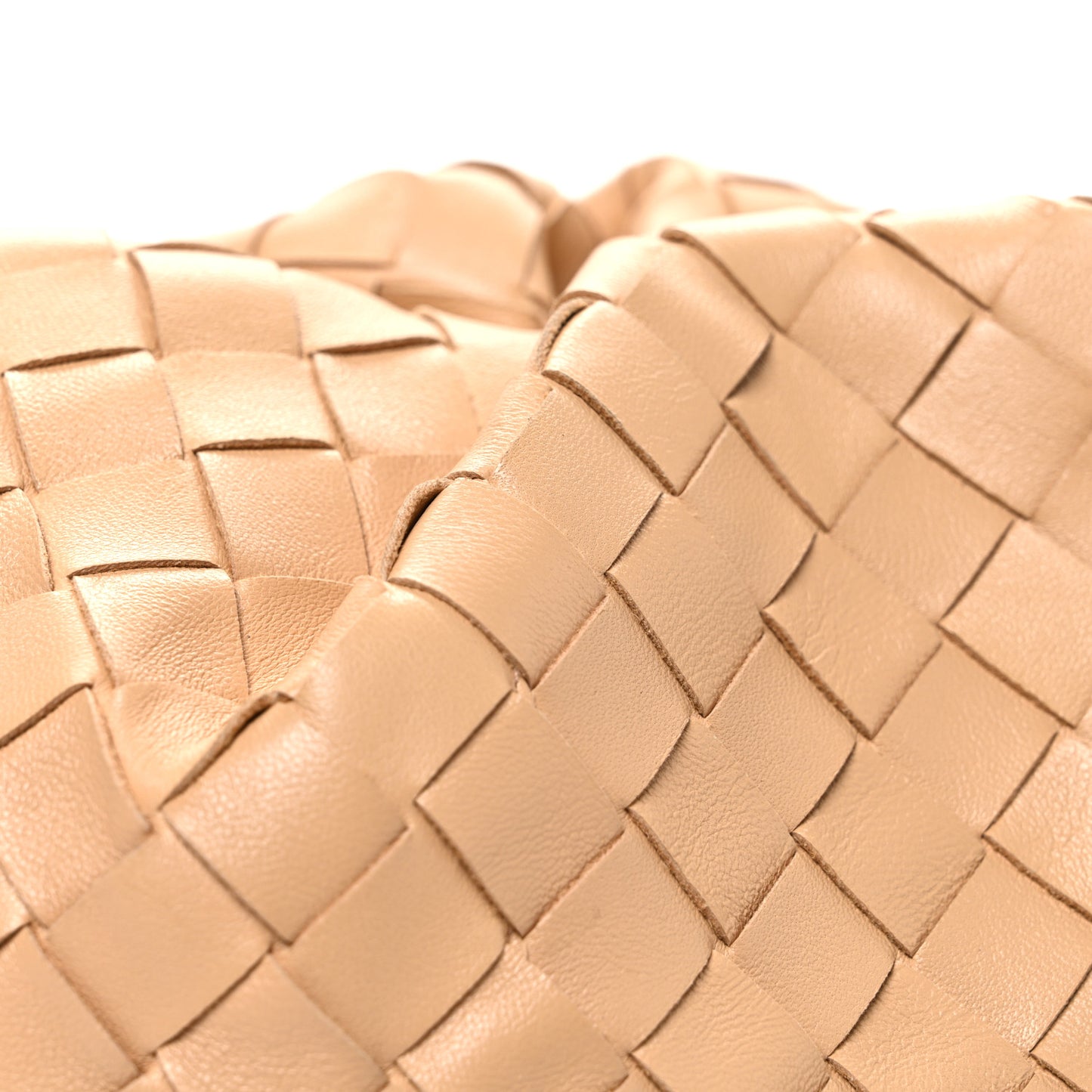 Nappa Maxi Intrecciato The Pouch Oversized Clutch Almond