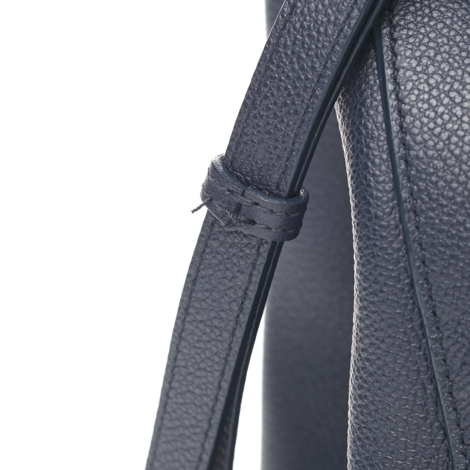 Saint Laurent Calfskin Medium Rive Gauche Cabas Navy Blue 5 of 6