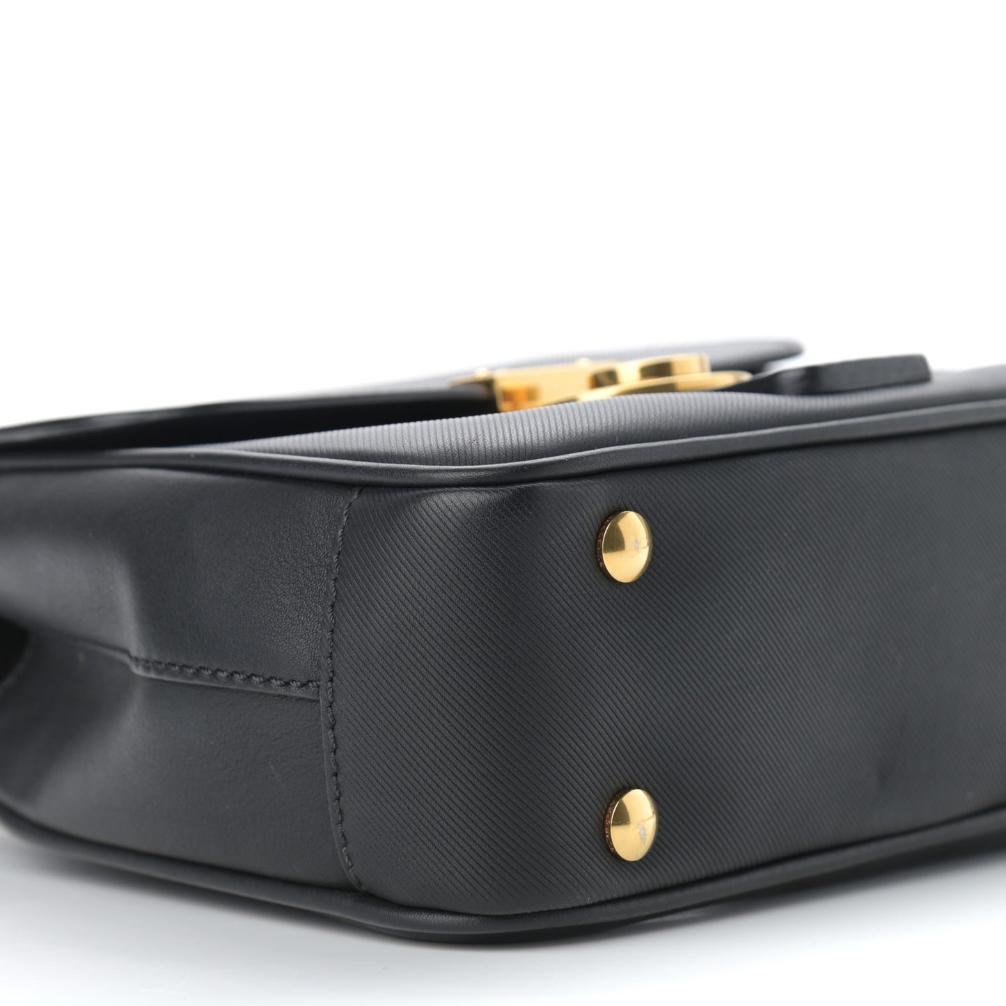 Trench Calfskin Mini DK88 Top Handle Bag Black