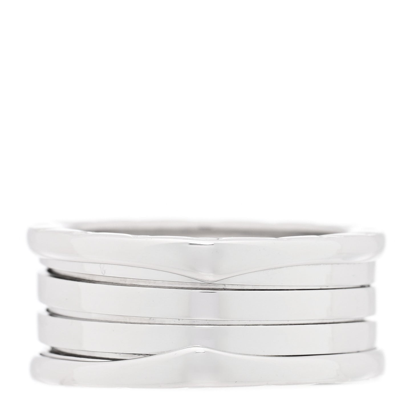 18K White Gold B.Zero1 Three-Band Ring 61 9.5