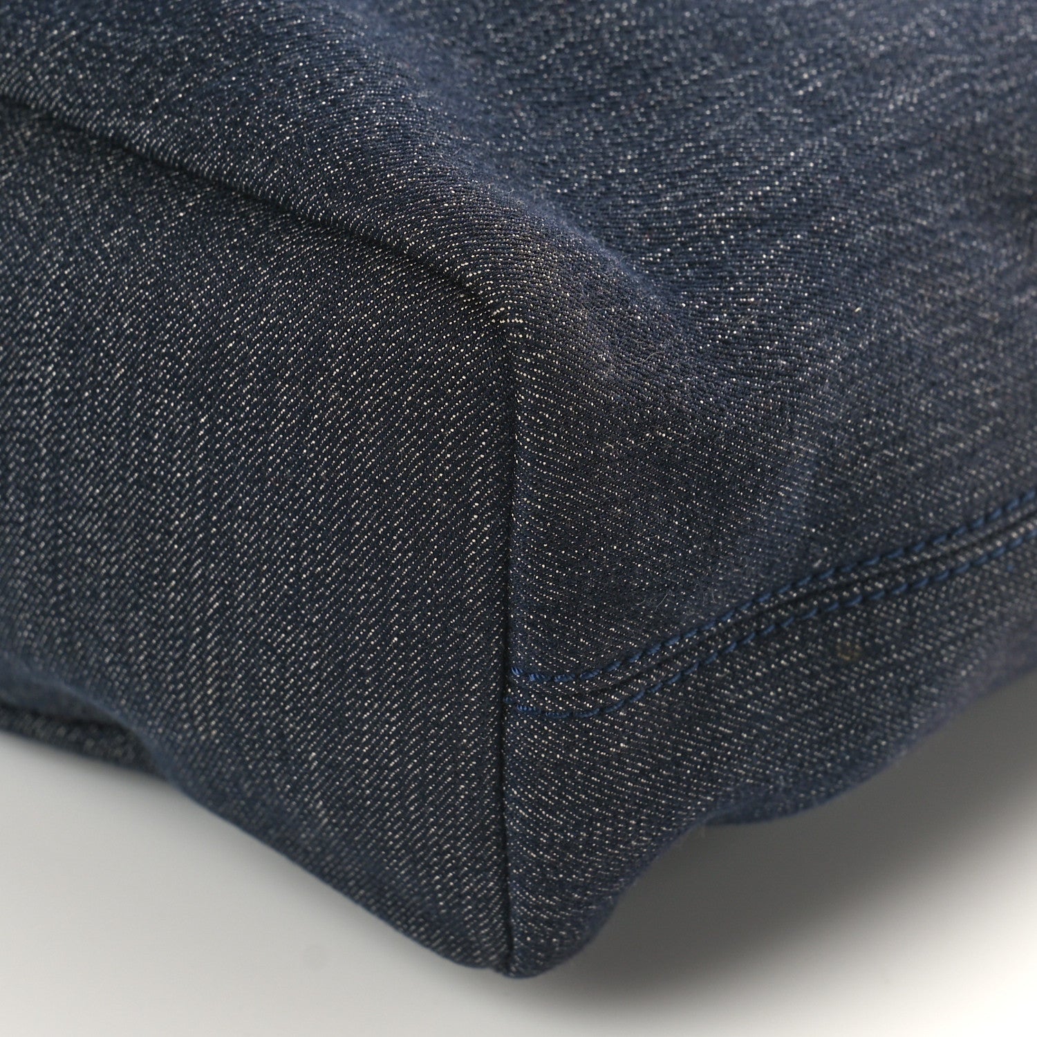 Chanel Canvas Large Deauville Backpack Denim Blue 9 of 9