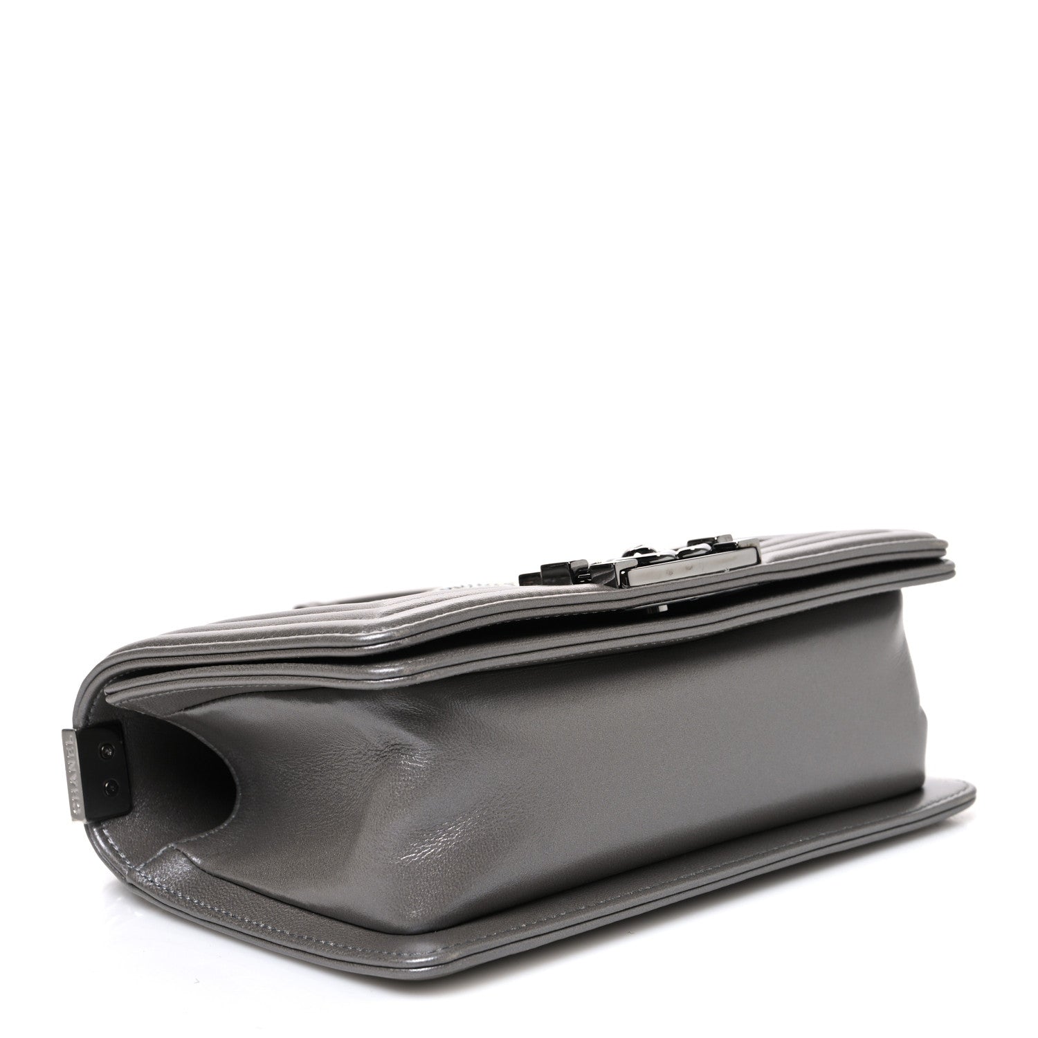 Chanel Galuchat Stingray Small Boy Flap Silver 3 of 10
