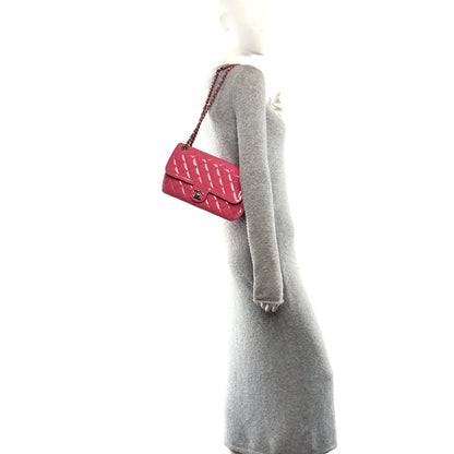 Chanel Patent Quilted Large Coco Shine Flap Pink 2 of 10