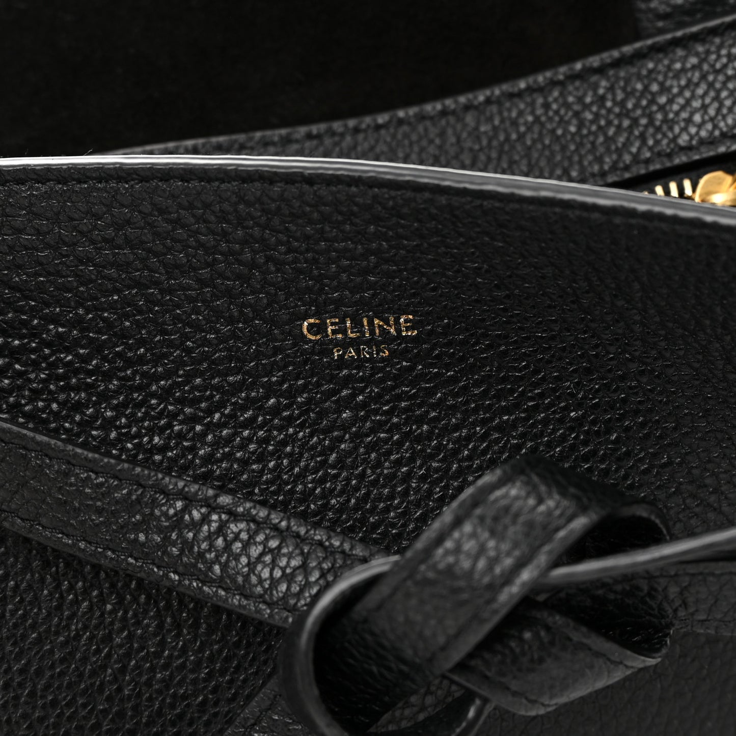 Soft Grained Calfskin Medium Belt Cabas Phantom Black