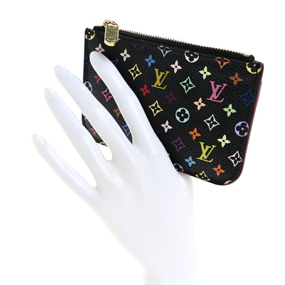 Louis Vuitton Monogram Multicolor Key Pouch Black Grenade 2 of 14
