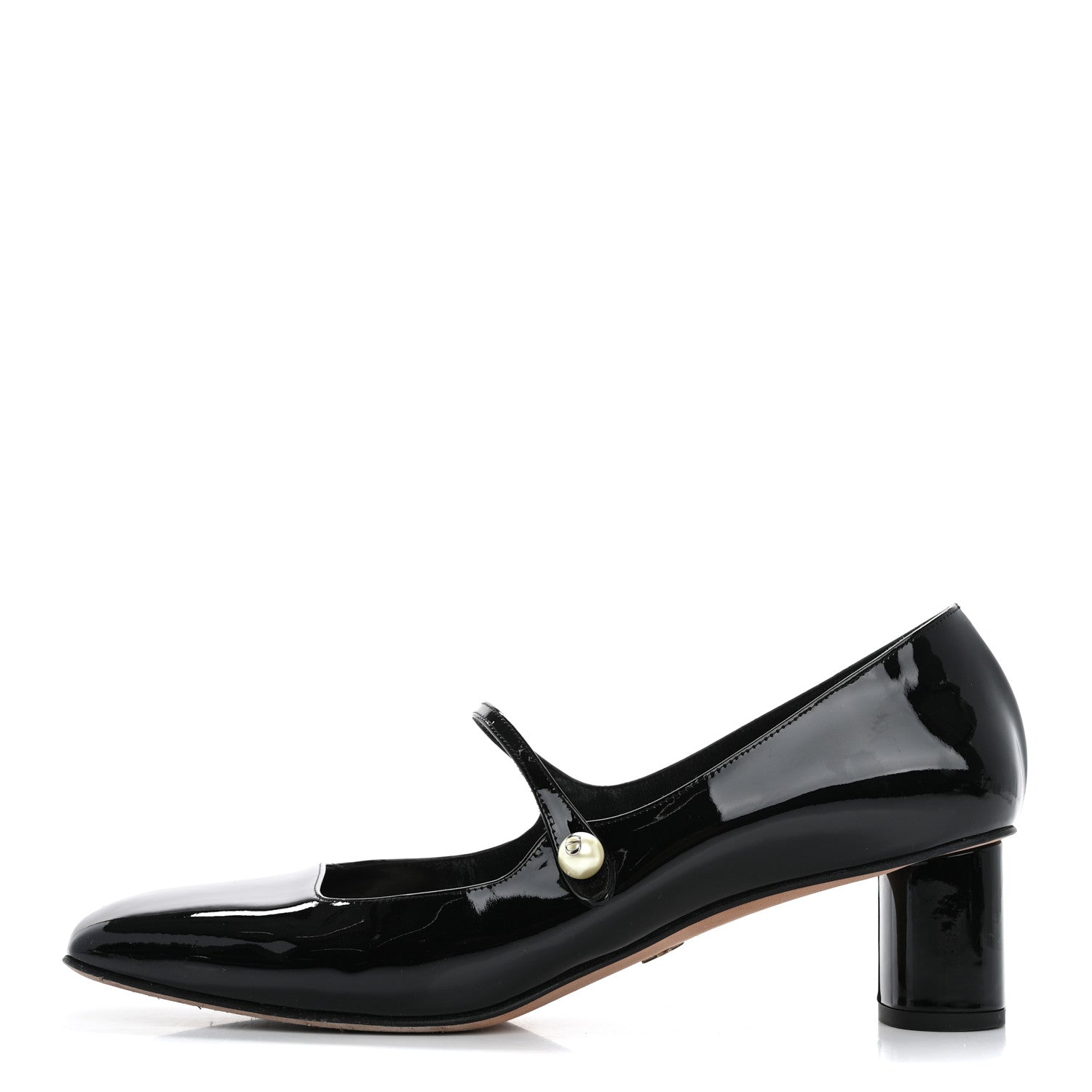 Christian Dior Patent Square Mary-Jane Pumps 40 Black 1659207