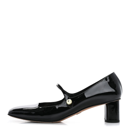 Christian Dior Patent Square Mary-Jane Pumps 40 Black 1 of 13