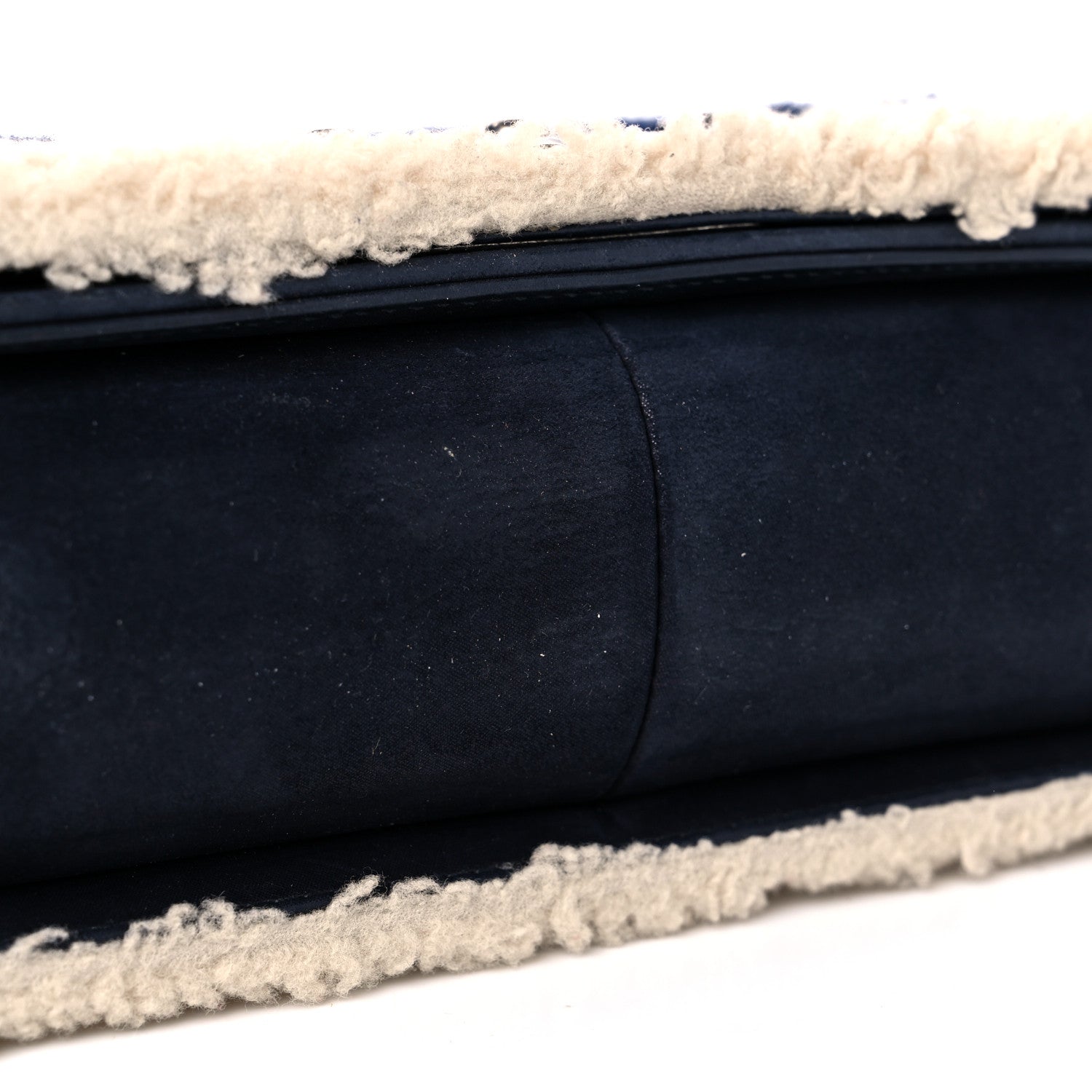 Chanel Shearling Iridescent Calfskin Medium Boy Flap Navy 11 of 11