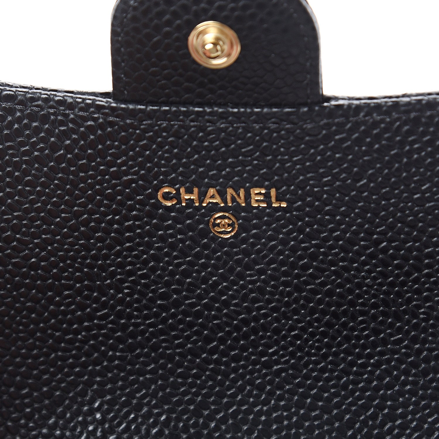 Chanel Caviar Quilted Large Gusset Flap Wallet Black 6 of 7