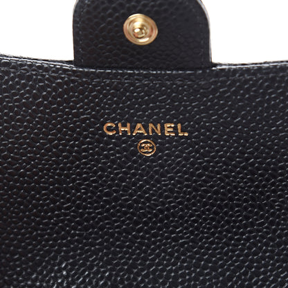 Chanel Caviar Quilted Large Gusset Flap Wallet Black 6 of 7