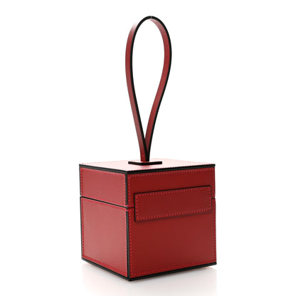 Moynat Calfskin Mini Vanity Case Clutch Scarlet Red 3 of 10