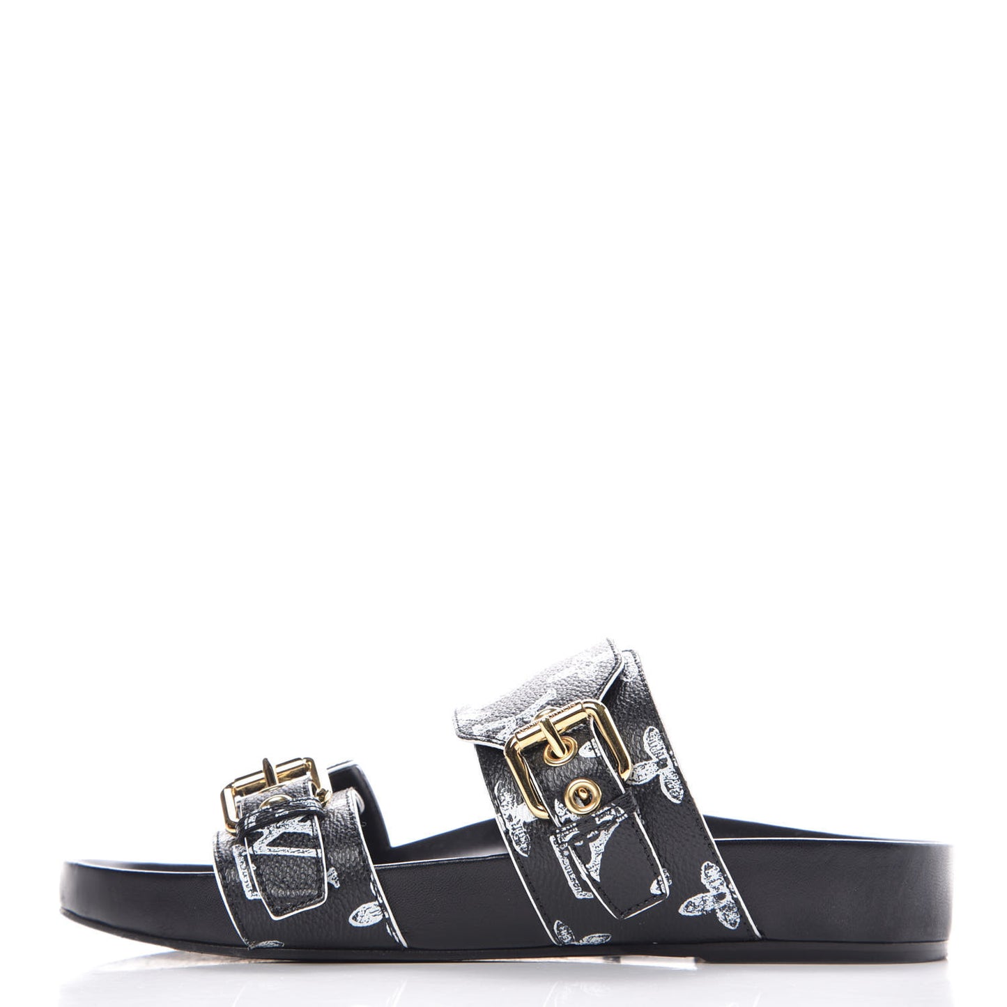 Catogram Bom Dia Flat Mule 37 Black White