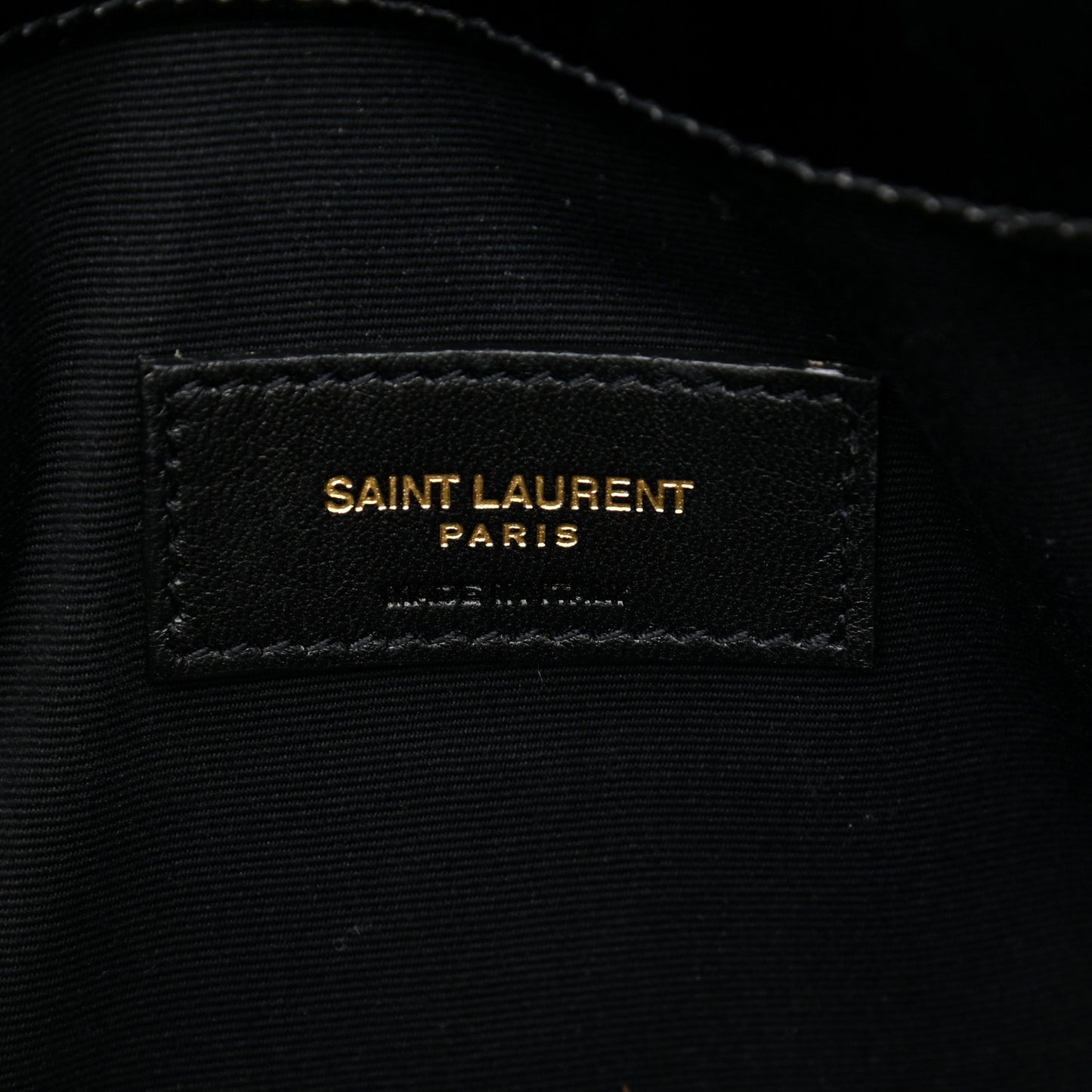 Smooth Shiny Calfskin Monogram Uptown Pouch Black