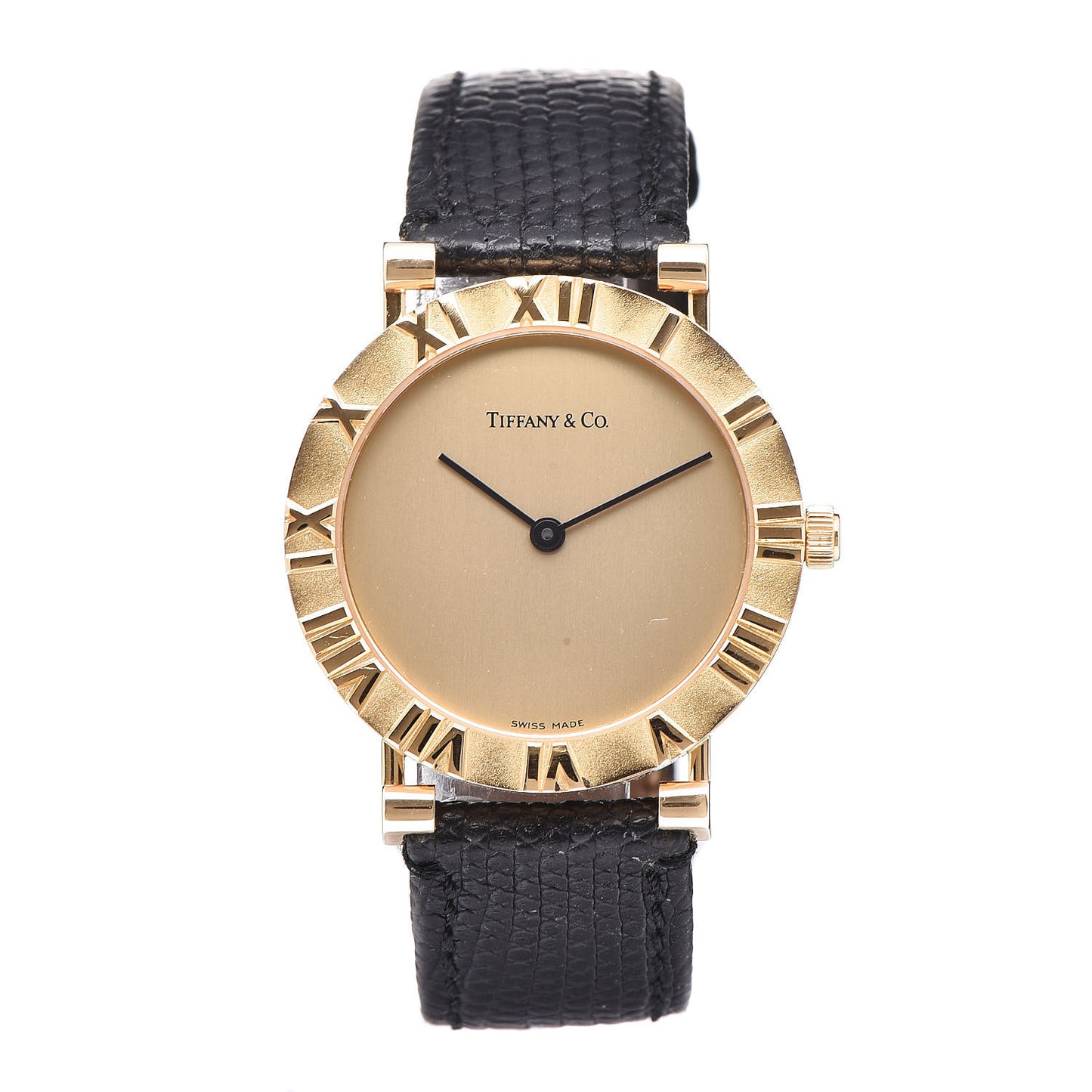 18K Yellow Gold Lizard 31mm Atlas Quartz Watch Gold