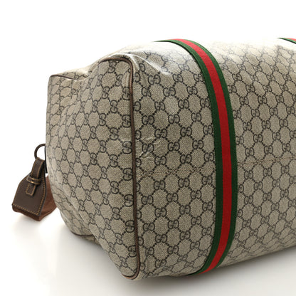 Gucci GG Supreme Monogram Web Medium Duffle Bag Brown 7 of 12