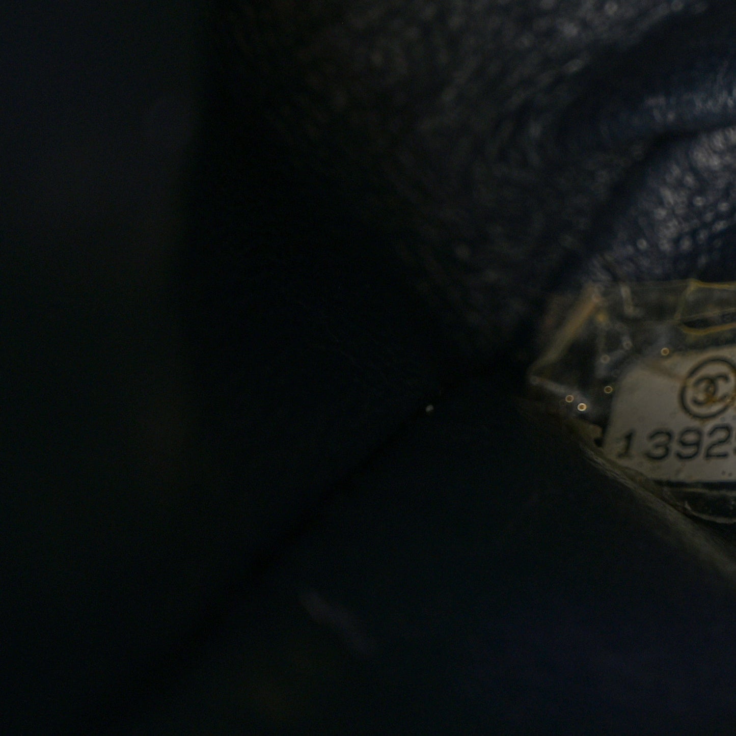 Patent Quilted Jumbo Single Flap Navy