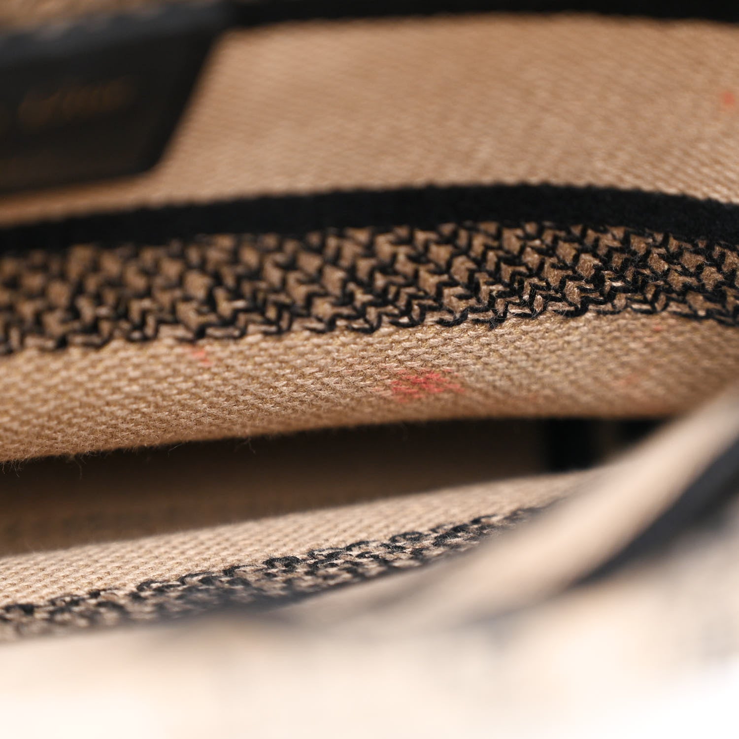 Christian Dior Canvas Embroidered Medium Plan de Paris Lady D-Lite Beige Black 9 of 15