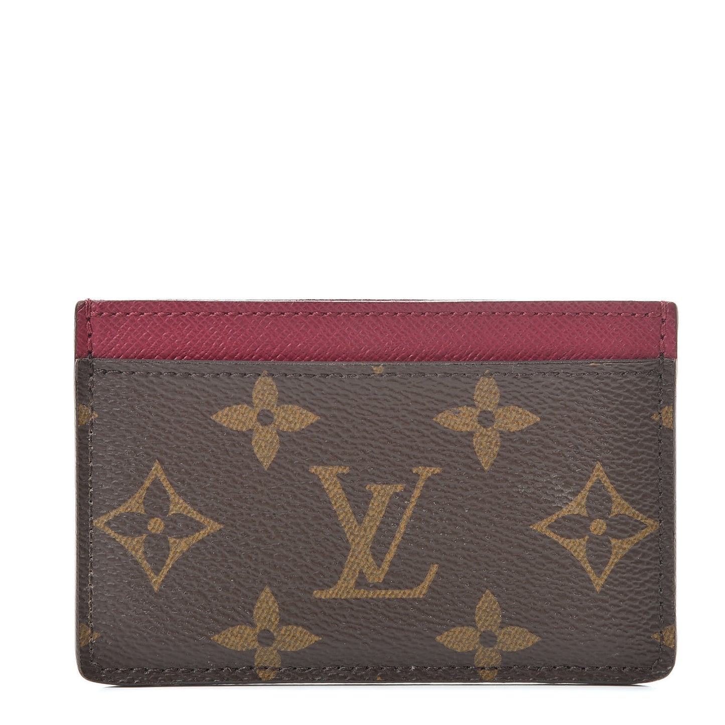 Monogram Card Holder Fuchsia