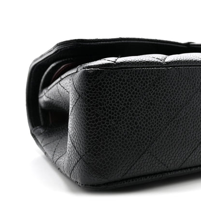 Chanel Caviar Quilted Medium Double Flap Black 9 of 10