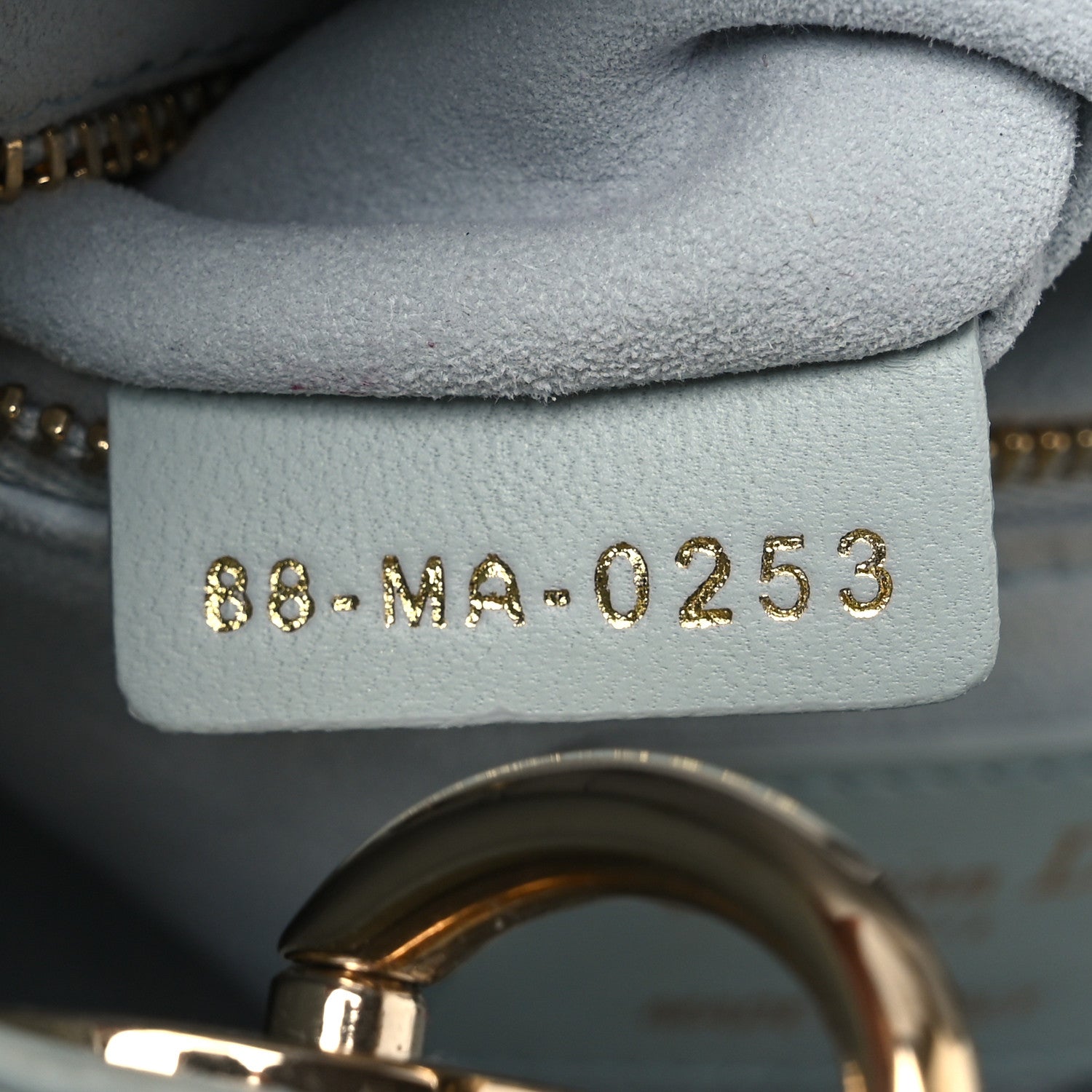 Christian Dior Lambskin Cannage Mini Lady Dior Blue 7 of 14