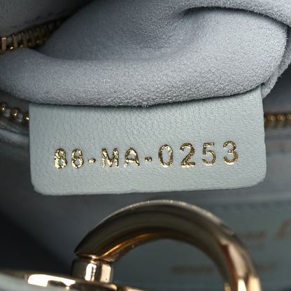 Christian Dior Lambskin Cannage Mini Lady Dior Blue 7 of 14