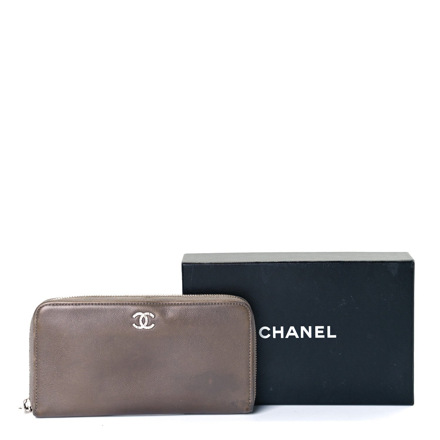 Chanel Caviar Large Sevruga Zip Around Wallet Lavender 16 of 16