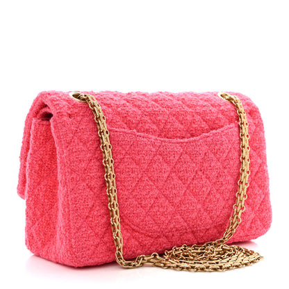 Chanel Wool Tweed Quilted 2.55 Reissue 225 Flap Pink 3 of 12