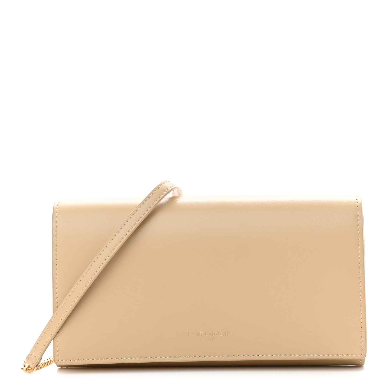 Saint Laurent Smooth Calfskin Mini Paris Bag Beige 1 of 11