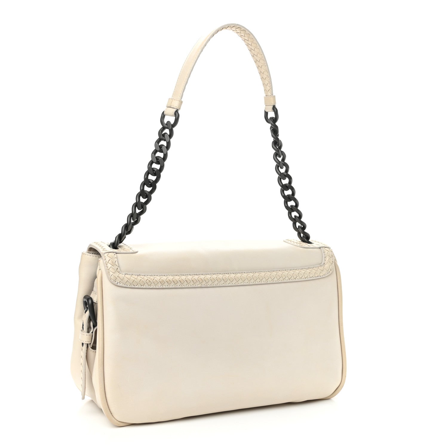 Bottega Veneta Intrecciato Rialto Shoulder Bag White 3 of 11