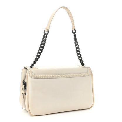 Bottega Veneta Intrecciato Rialto Shoulder Bag White 3 of 11