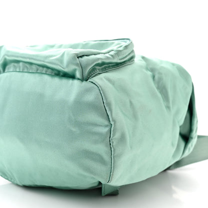 Prada Satin Single Snap Buckle Backpack Menta 10 of 12