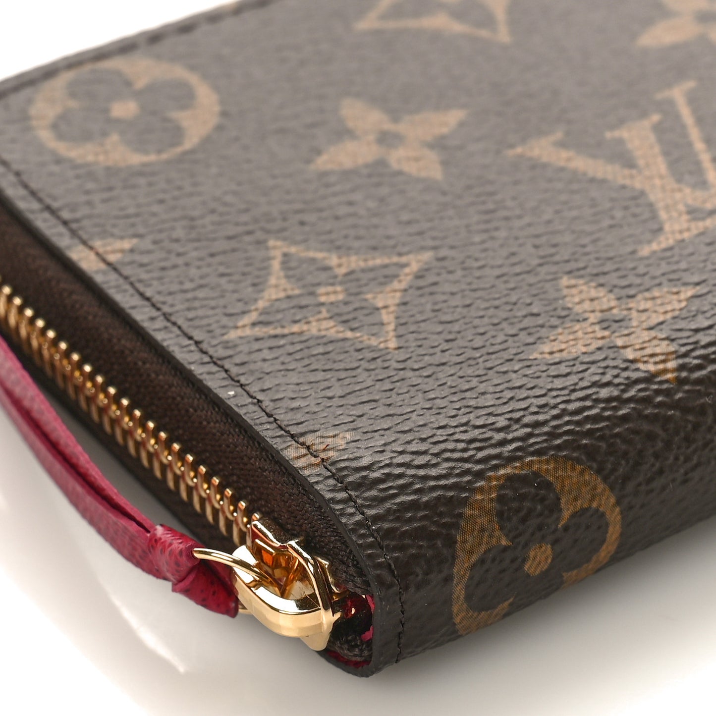Monogram Clemence Wallet Fuchsia
