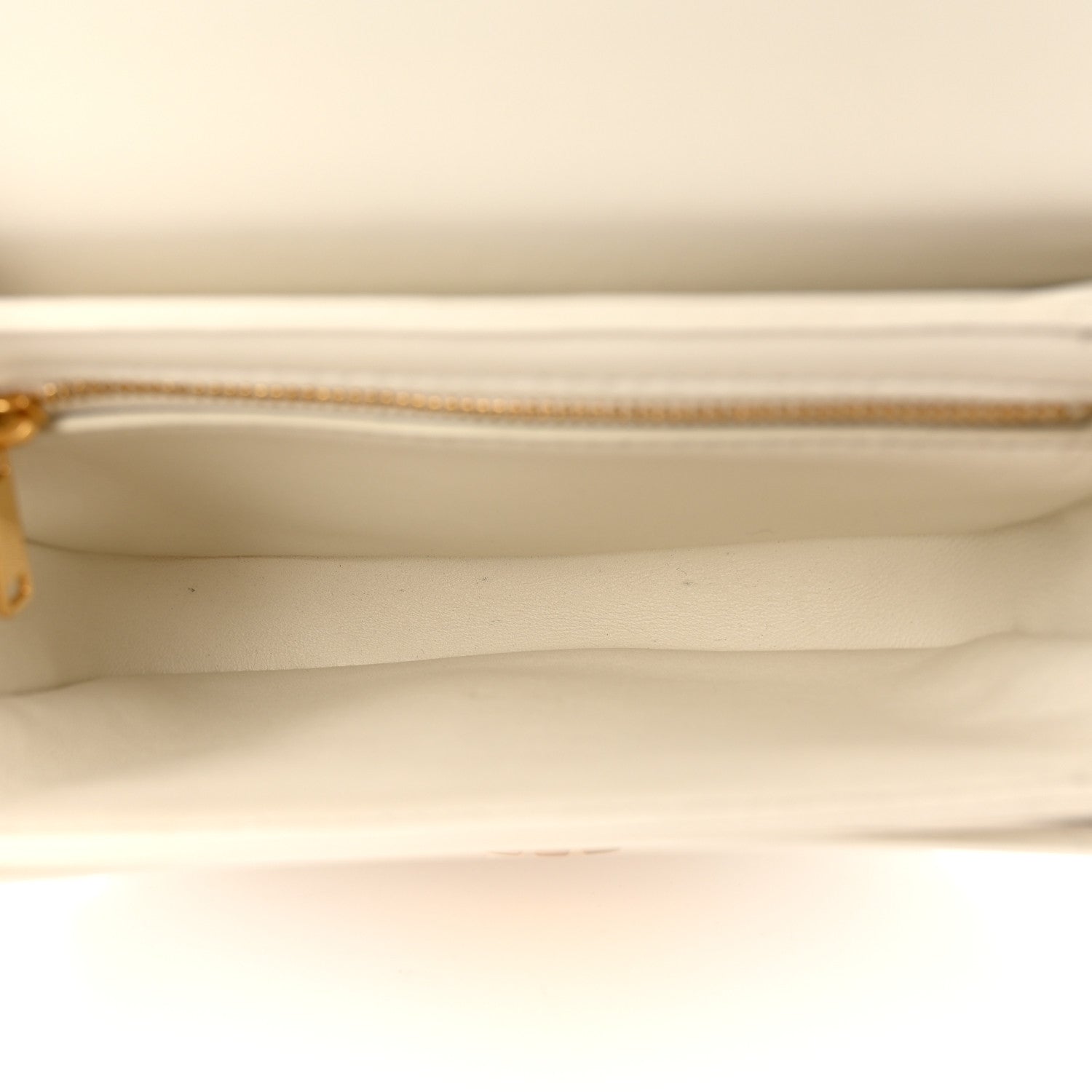 Celine Shiny Calfskin Triomphe Chain Besace Clea White 5 of 9