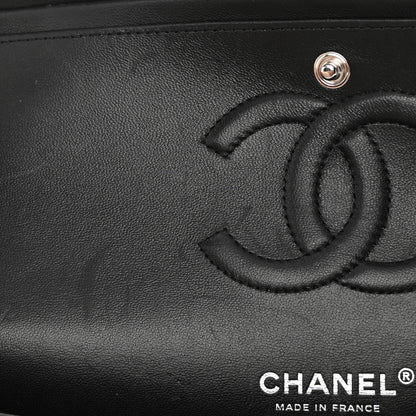 Chanel Lambskin Quilted Medium Double Flap So Black 11 of 18