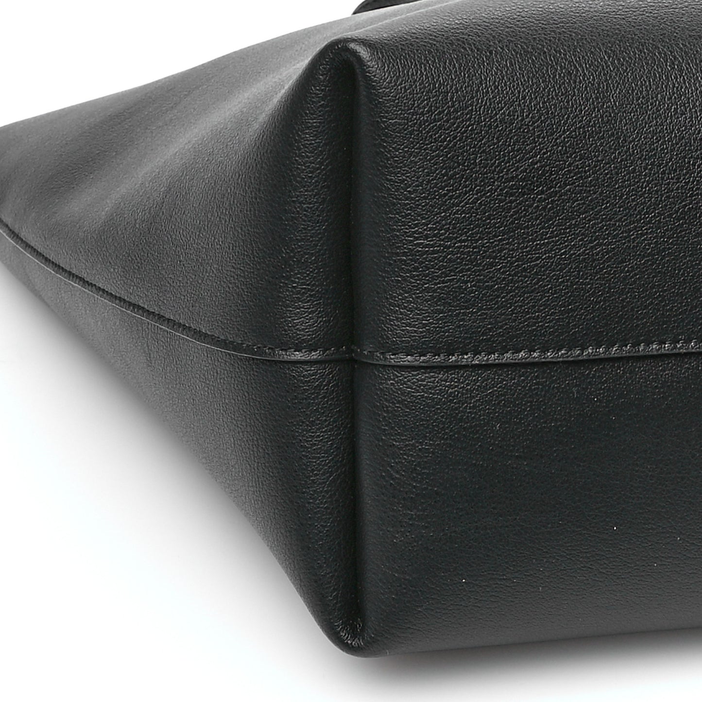 Calfskin Large Shopping Tote Black