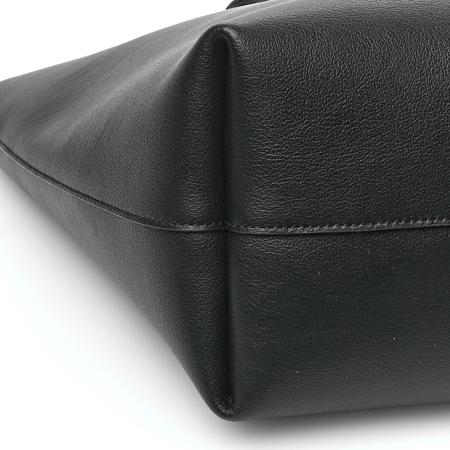 Saint Laurent Calfskin Large Shopping Tote Black 10 of 11