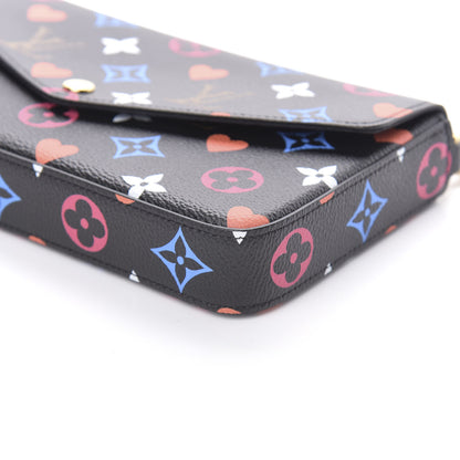 Louis Vuitton Game On Felicie Chain Wallet Black 9 of 10