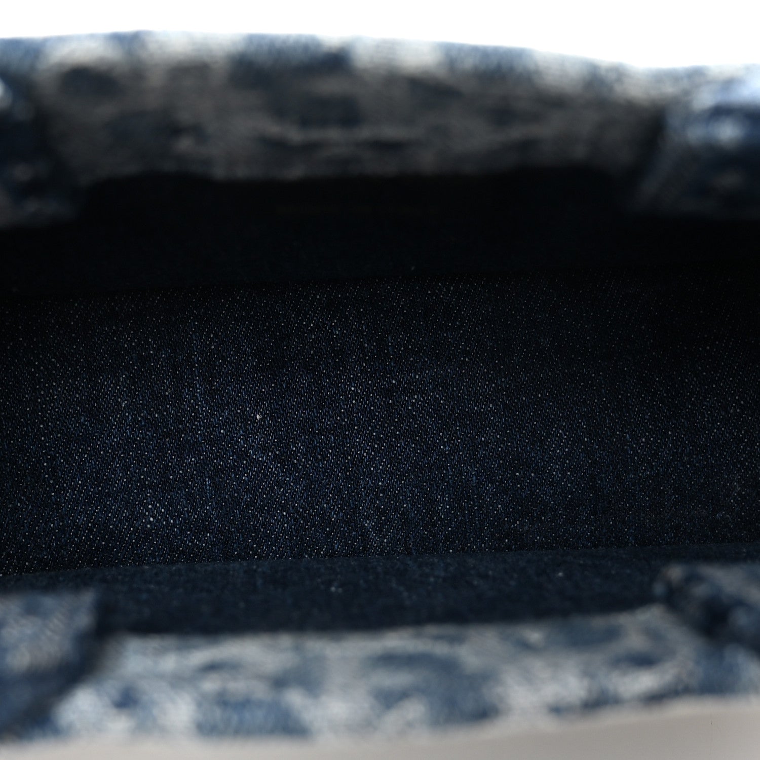 Christian Dior Denim Oblique Mini Book Tote With Strap Blue 5 of 11